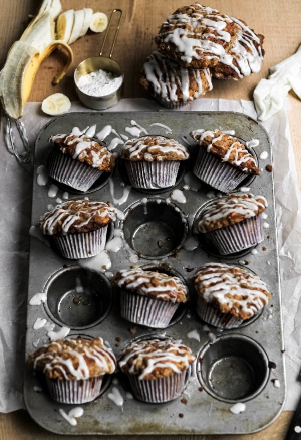 coffee Cake Banana Muffins