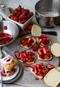 Fresh Strawberry Shortcakes with Yogurt Cream