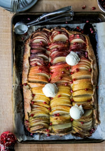 Rainbow Apple Galette
