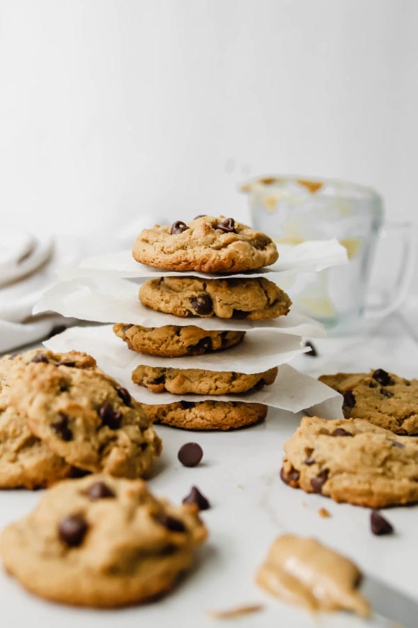 The Best Peanut Butter Chocolate Chip Cookies EVER - Gluten + Dairy Free